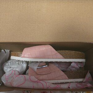 Sugar Zerri Pink Slide Sandals Women's 6M